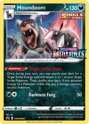 Houndoom (Prerelease), Sword & Shield Promo Cards