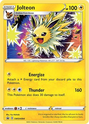 Jolteon, Sword & Shield Promo Cards