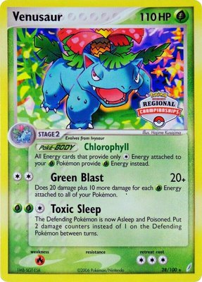 Venusaur (Regional Championships), League & Championship Cards