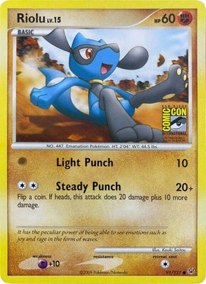 Riolu (SDCC 2009), Miscellaneous Cards & Products