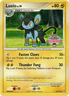 Luxio (State Championship Promo), League & Championship Cards