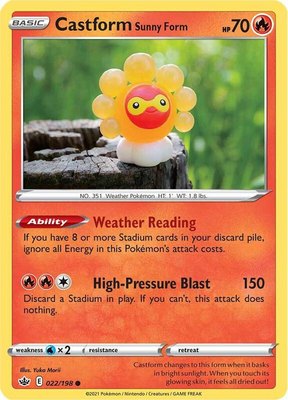 Castform Sunny Form, Chilling Reign