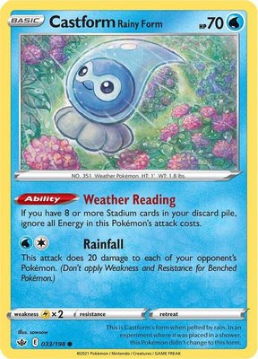 Castform Rainy Form, Chilling Reign