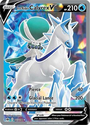 Ice Rider Calyrex V (Full Art), Chilling Reign