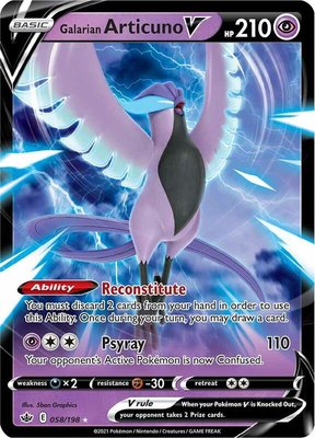 Galarian Articuno V, Chilling Reign