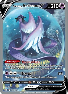 Galarian Articuno V (Alternate Full Art), Chilling Reign