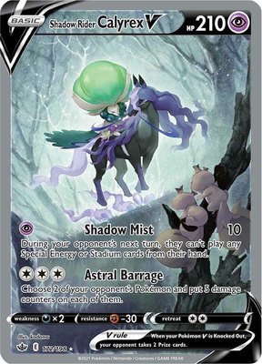Shadow Rider Calyrex V (Alternate Full Art), Chilling Reign