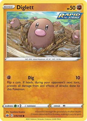 Diglett, Chilling Reign