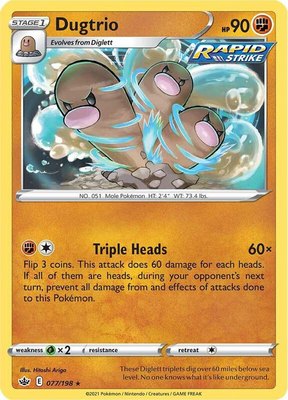 Dugtrio, Chilling Reign