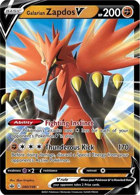 Galarian Zapdos V, Chilling Reign