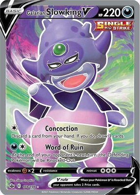 Galarian Slowking V (Full Art), Chilling Reign