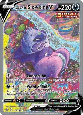 Galarian Slowking V (Alternate Full Art), Chilling Reign