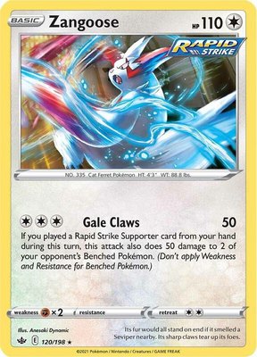 Zangoose, Chilling Reign
