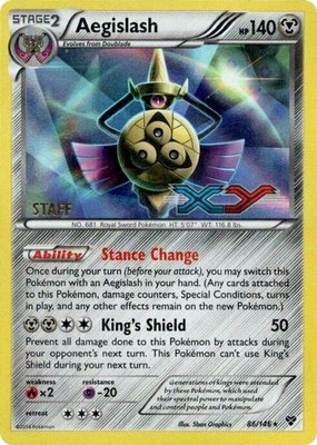 Aegislash (Prerelease) [Staff], XY Promos