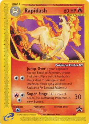 Rapidash [Pokemon Center NY], WoTC Promo