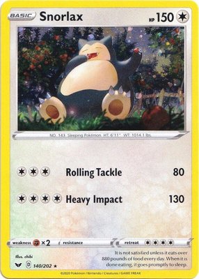 Snorlax (Cosmos Holo), Blister Exclusives