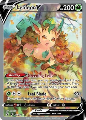 Leafeon V (Alternate Full Art), Evolving Skies