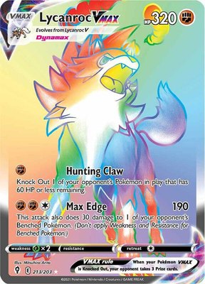 Lycanroc VMAX (Secret), Evolving Skies