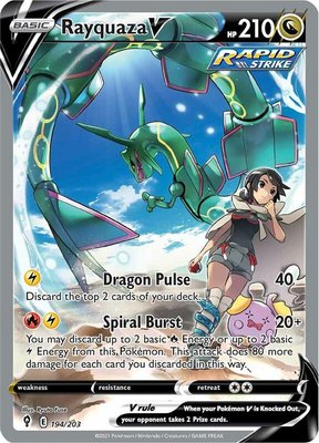 Rayquaza V (Alternate Full Art), Evolving Skies