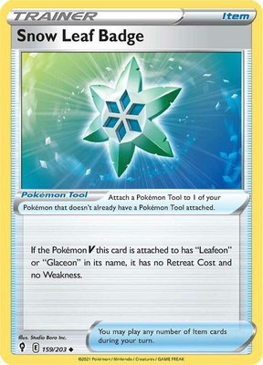 Snow Leaf Badge, Evolving Skies