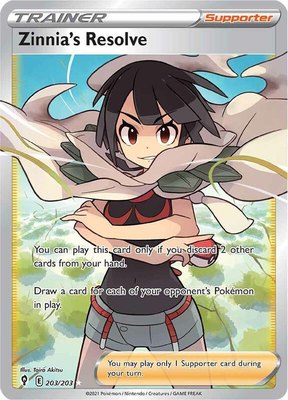 Zinnia's Resolve (Full Art), Evolving Skies