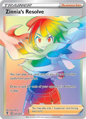 Zinnia's Resolve (Secret), Evolving Skies