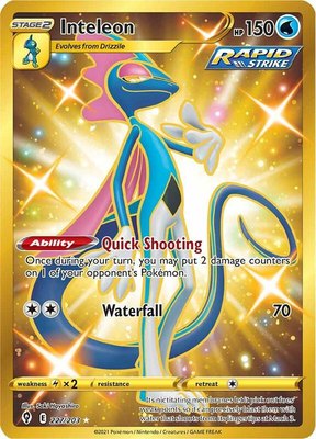 Inteleon (Secret), Evolving Skies