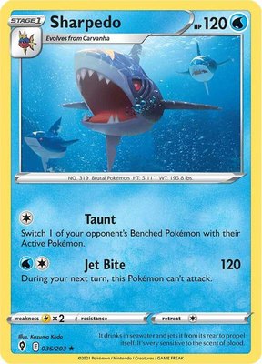 Sharpedo, Evolving Skies
