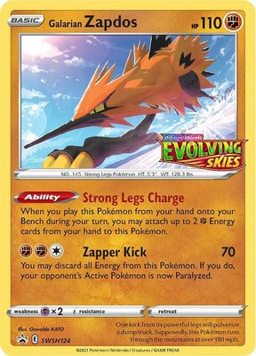 Galarian Zapdos (Prerelease), Sword & Shield Promo Cards