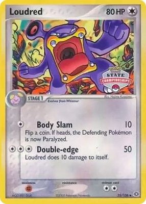 Loudred 35/106 (State Championships), League & Championship Cards