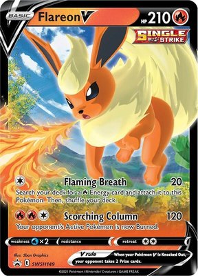 Flareon V, Sword & Shield Promo Cards