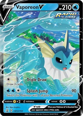 Vaporeon V, Sword & Shield Promo Cards