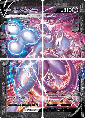 Mewtwo V-UNION [Set of 4], Sword & Shield Promo Cards