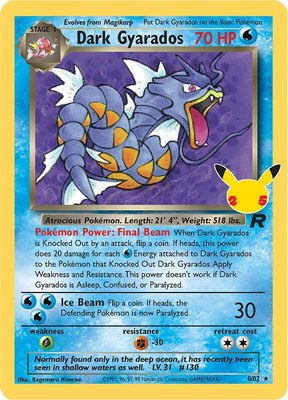 Dark Gyarados, Celebrations: Classic Collection