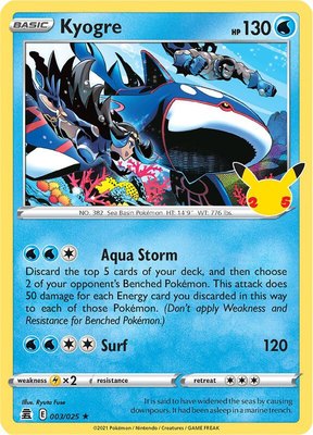 Kyogre, Celebrations