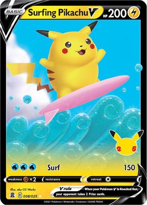 Surfing Pikachu V, Celebrations