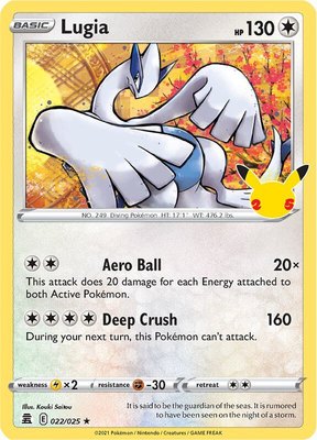 Lugia, Celebrations