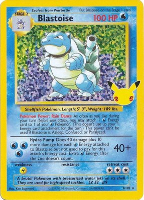 Blastoise, Celebrations: Classic Collection