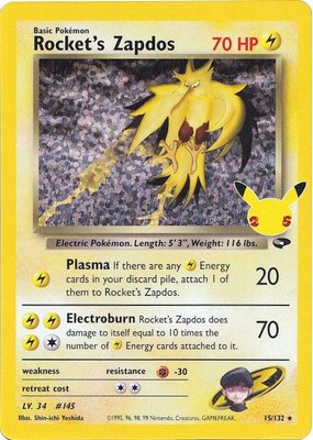 Rocket's Zapdos, Celebrations: Classic Collection