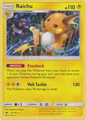 Raichu (Cosmos Holo), Blister Exclusives