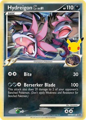 Hydreigon C lv.61, Sword & Shield Promo Cards