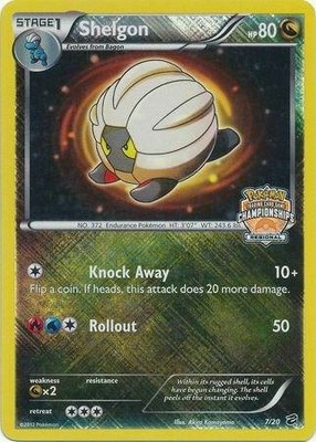 Shelgon (Regional Championships), League & Championship Cards