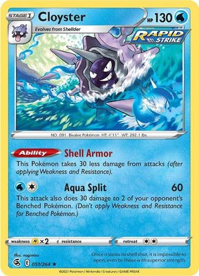 Cloyster, Fusion Strike