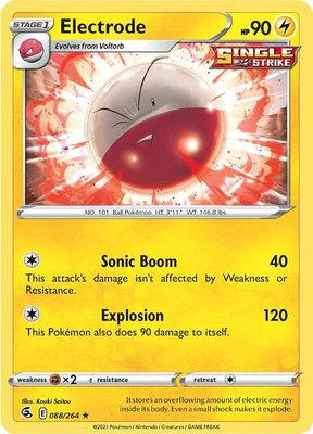 Electrode, Fusion Strike