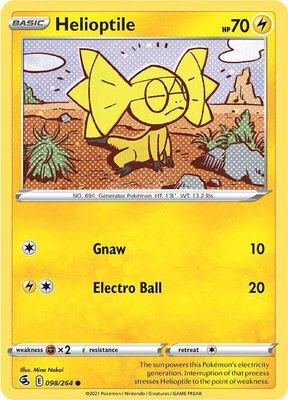 Helioptile, Fusion Strike