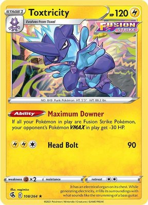 Toxtricity (108), Fusion Strike
