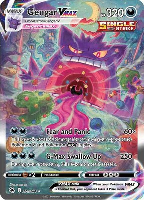 Gengar VMAX (Alternate Art Secret), Fusion Strike