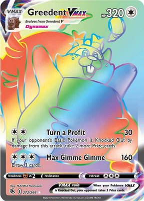 Greedent VMAX (Secret), Fusion Strike