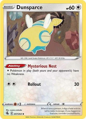Dunsparce, Fusion Strike