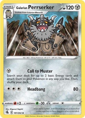 Galarian Perrserker, Fusion Strike